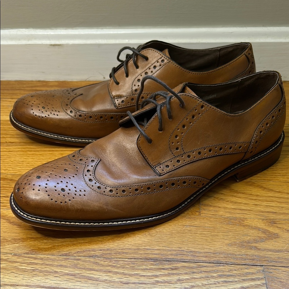 Joseph Abboud Brown Oxford Wingtip Brogues - Picture 4 of 4